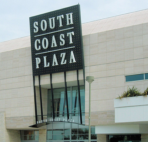 South Coast Plaza entrance. 