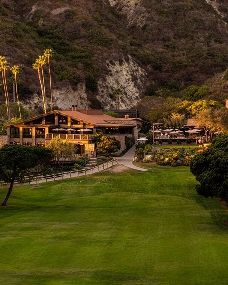 Resort and golf view. 