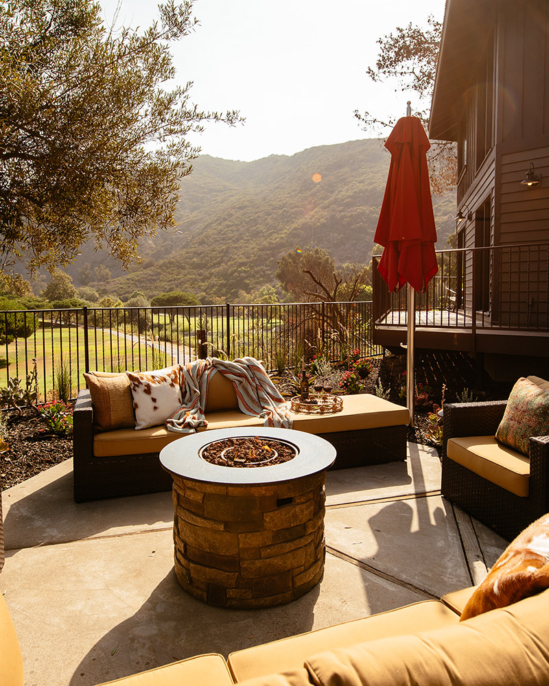 Fire pit. 
