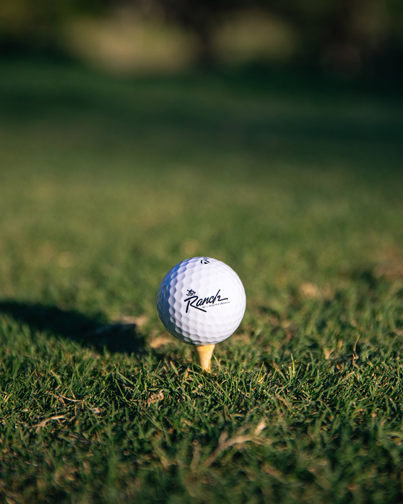 The Ranch at Laguna Beach golf ball. 