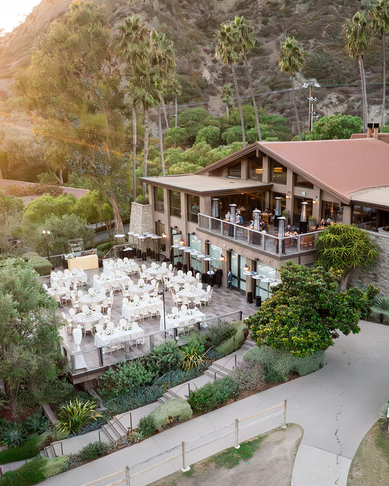 Wedding reception at The Ranch at Laguna Beach. 