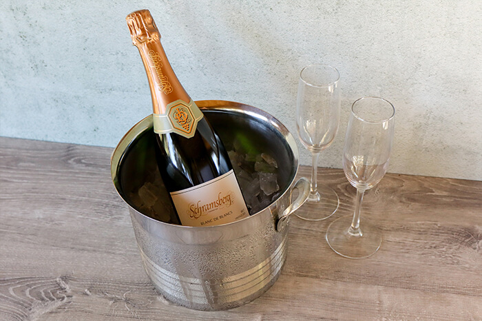 Chilled Wine on a table