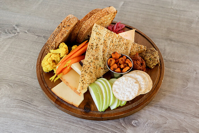 Cheese and vegetable plate 