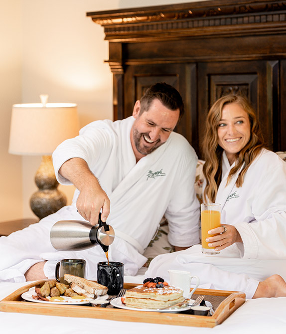 couple in room dining
