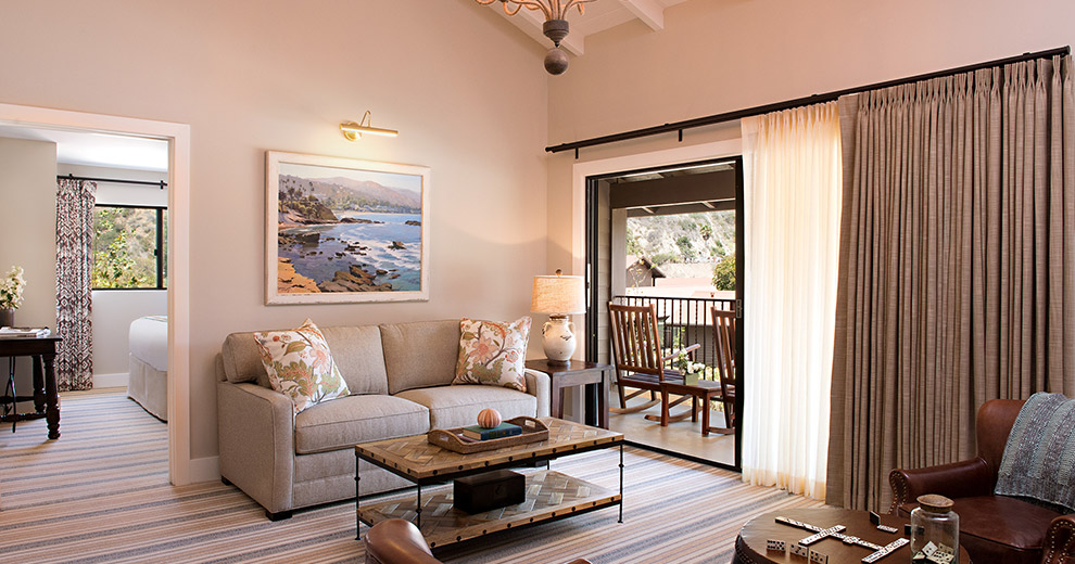 Balcony and view of living space