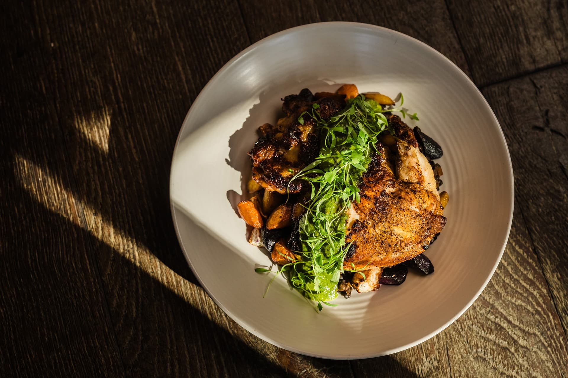 A chicken dish