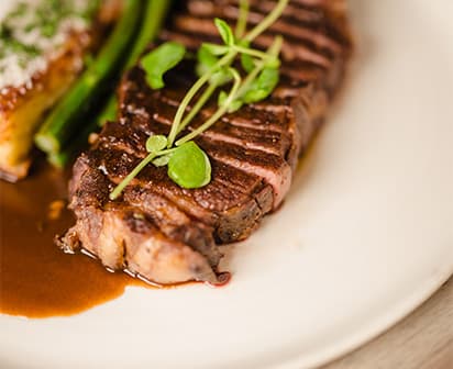 A steak dish